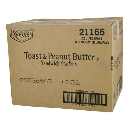 Keebler Keebler Kings Blend Toasted & Peanut Butter Cracker 1.8 oz., PK144 3010021166